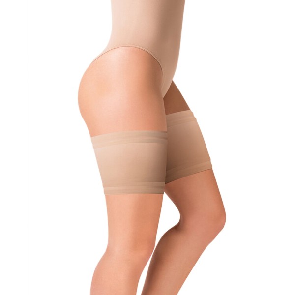 Bandes douces anti frottements avec bande de silicone coloris beige chair