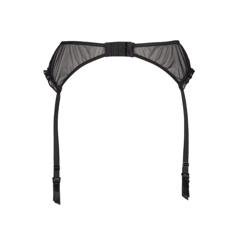 porte jarretelles grande taille "Charbon" noir Axami plus (dos)