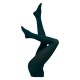 Collant Cette opaque "Dublin" 60 deniers grande taille coloris BLUE GREEN (jambes)