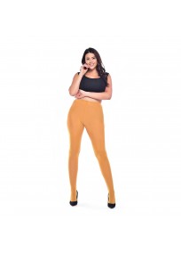 collant coloré grande taille - collant opaque moutarde pamela mann