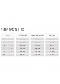 guide des tailles collants "fiore"