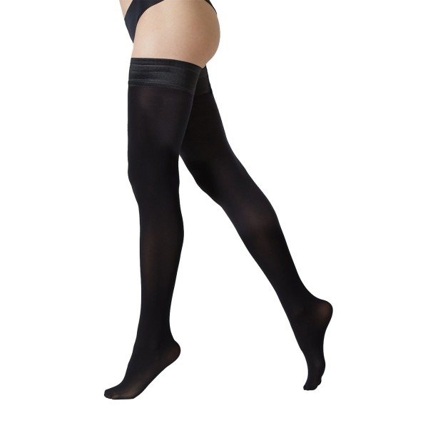 Bas autofixants opaques noirs 60 deniers Helsinki grande taille de la marque Cette