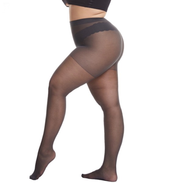 Collant 20 deniers grande taille résistant coloris gris