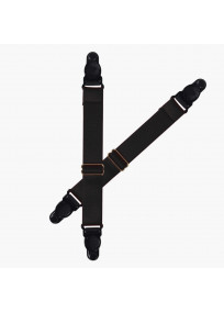 paire d'attaches noires pour lingerie fine ajustables