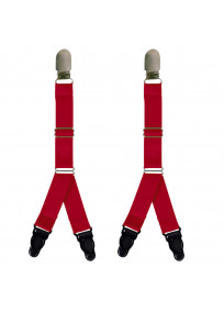 paire d'attaches jarretelles sexy avec double attache rouges