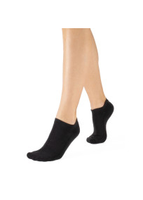 Chaussettes basses noires en coton sans couture de la marque Cette