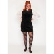 collant fantaisie motif losanges grande taille Pamela Mann (porté)