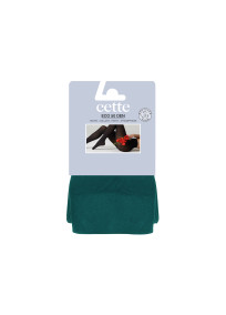 Collant grande taille recyclé 50 deniers coloris mint green (menthe verte) sous emballage