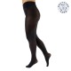 collant recyclé satin 70 deniers grande taille "Dublin" coloris noir (porté)