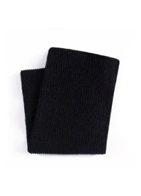 Chaussette haute en laine pour cuisses fortes (pliées) - coloris noir