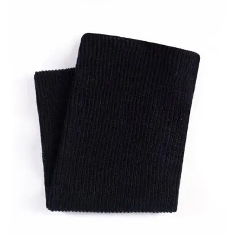 Chaussette haute en laine pour cuisses fortes (pliées) - coloris noir