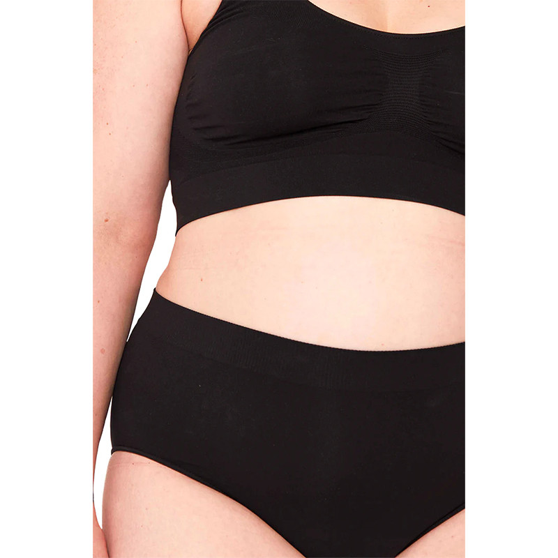 Culotte sans couture grande taille Pamela Mann coloris noir (zoom)