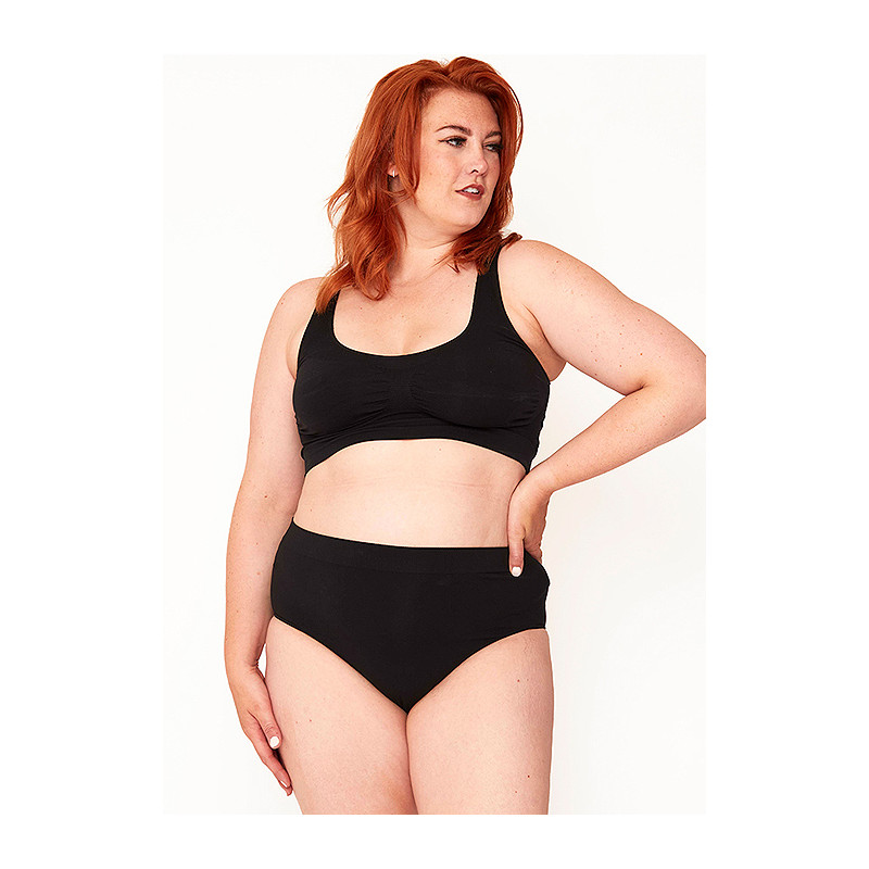 Culotte sans couture grande taille Pamela Mann coloris noir (silhouette)