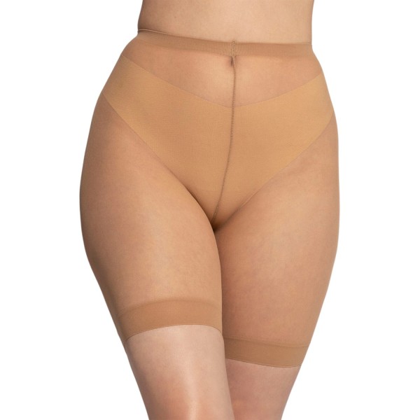 Demi collant fin anti frottement Ulla Popken 30 deniers coloris teint (détail)