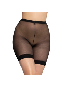 Demi collant fin anti frottement Ulla Popken 30 deniers coloris noir (détail)