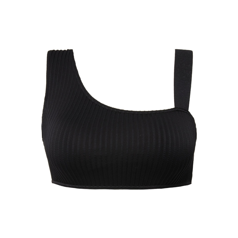 Haut de bikini noir grande taille Studio Untold à bonnets souples