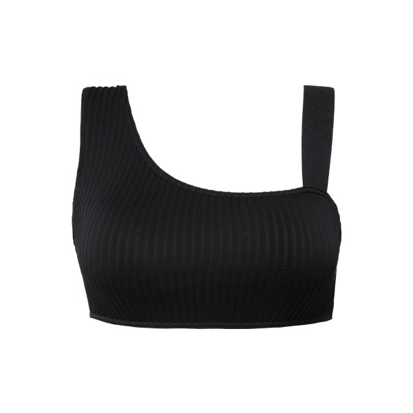 Haut de bikini noir grande taille Studio Untold à bonnets souples
