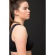 Haut de bikini noir grande taille Studio Untold à bonnets souples (vue de côté)