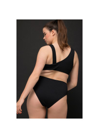 Culotte de bikini noir grande taille Studio Untold (Ulla Popken), portée, de dos