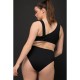 Culotte de bikini noir grande taille Studio Untold (Ulla Popken), portée, de dos