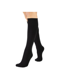 Chaussette mi-bas Montreux 100 deniers de la marque Cette en coton coloris noir