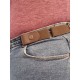 Ceinture extensible grande taille pour femme sans boucle marron portée