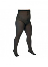 Collant "basique" grande taille - collant 40 deniers noir Lida 141 (face)