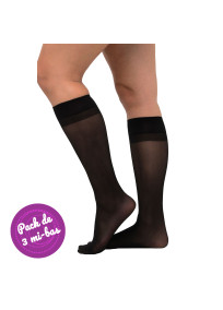 pack 3 mi-bas semi opaques Ulla Popken