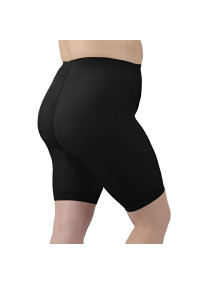 shorty confortable anti frottement noir grande taille pour femmes rondes