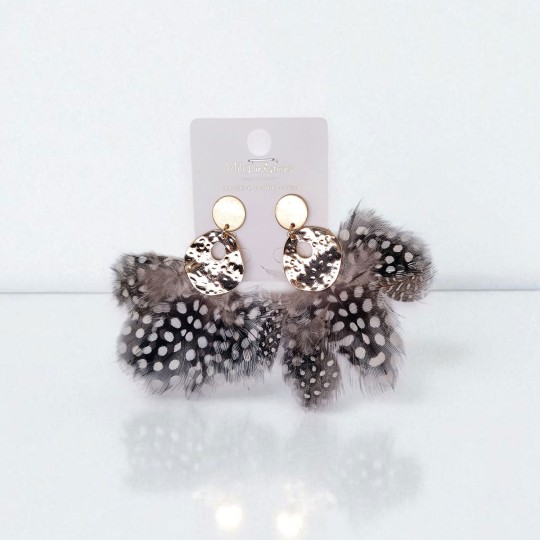 Boucles d'oreilles à plumes Mila & Stories - Bohème Chic