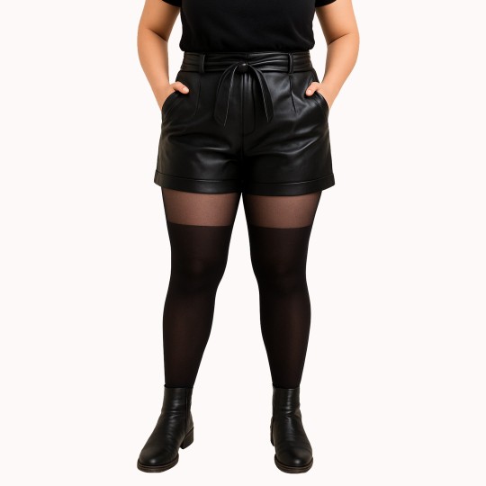 Collant fantaisie grande taille Illusion de la marque Cette, avec vue de face