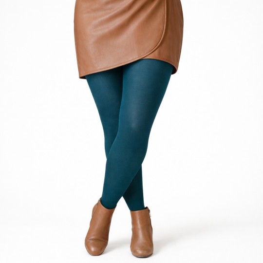 Collant Opaque 70 Deniers Grande Taille - Coloris Pétrole (Modèle Dublin)