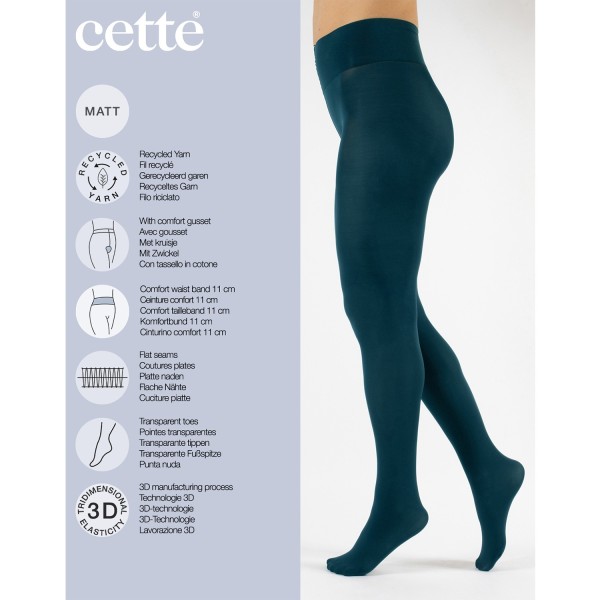 Caractéristiques du collant grande taille opaque Dublin de la marque Cette