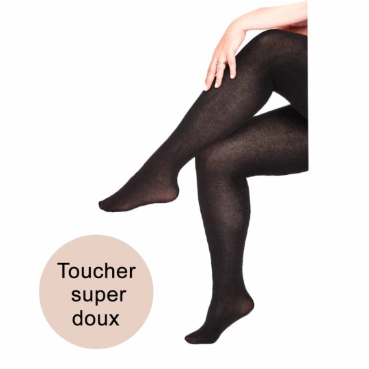 Collant chaud 100 deniers en modal grande taille Pamela Mann (détail)