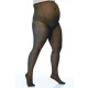 Collants grossesse grande taille - collants maternité 20 deniers fin noirs (face)