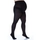 Collants grossesse grande taille - collants maternité 50 deniers opaque noirs (face)