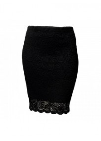 jupe grande taille - jupe crayon dentelle moulante "Gaia" Magna Fashion (face)
