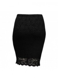 jupe grande taille - jupe crayon dentelle moulante "Gaia" Magna Fashion (dos)