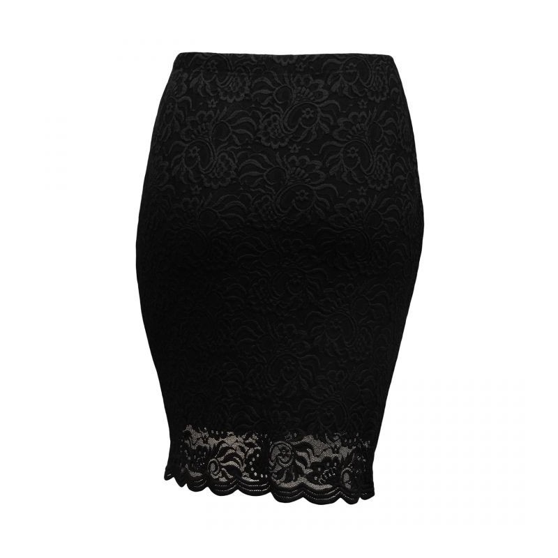 jupe grande taille - jupe crayon dentelle moulante "Gaia" Magna Fashion (dos)