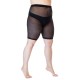 collant grande taille - cycliste demi collant anti frottement Lida noir (face)