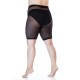 collant grande taille - cycliste demi collant anti frottement Lida noir (dos)