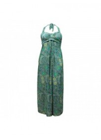robe grande taille - maxi dress très longue ashanti lili london imprimée paisley cachemire (face)