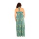 robe grande taille - maxi dress très longue ashanti lili london imprimée paisley cachemire (portée dos)