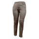 pantalon grande taille - jeans délavé avec surpiqûres Nana Belle coloris beige (face)