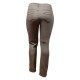 pantalon grande taille - jeans délavé avec surpiqûres Nana Belle coloris beige (dos)