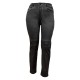 pantalon grande taille - jeans délavé avec surpiqûres Nana Belle coloris noir (face)
