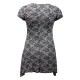 tunique grande taille - top asymétrique imprimé dentelle Emily (dos)