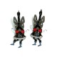 Boucles d'oreilles fantaisie - dormeuses butch le chien clown gris Lol bijoux