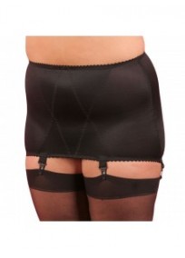 Gaine grande taille - gaine retro vintage Berdita coloris noir (face)