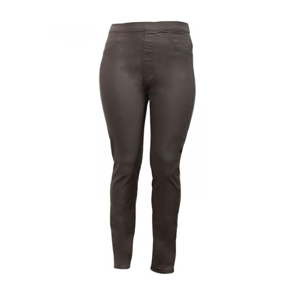 pantalon grande taille - tregging en jeans gris Nana Belle (face)